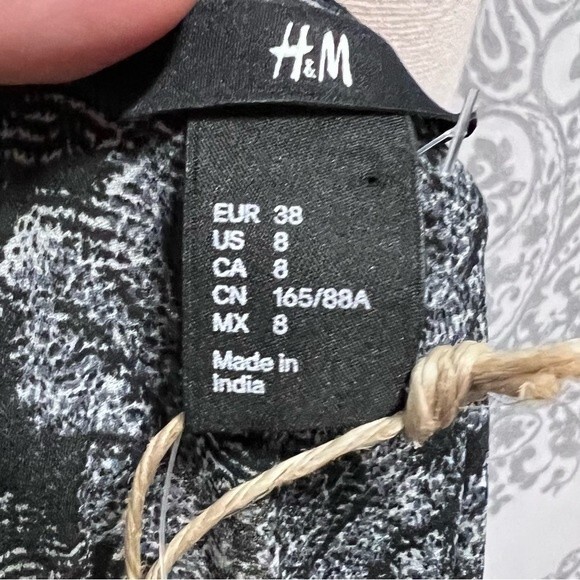 NWT H&M New Icons Model Line Daphne Groeneveld Floral Mini Tunic Dress Size 8 - Picture 7 of 7